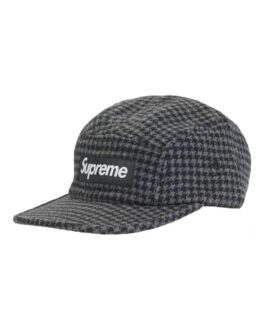 Boné Supreme Houndstooth Wool Camp Black