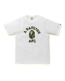 Camiseta BAPE Family Bag ABC Camo White