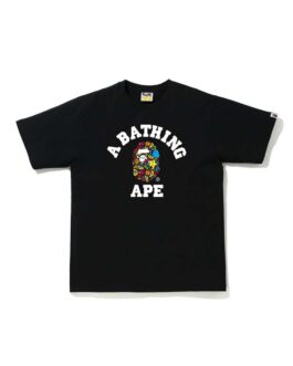 Camiseta BAPE Milo Banana Pool College Black