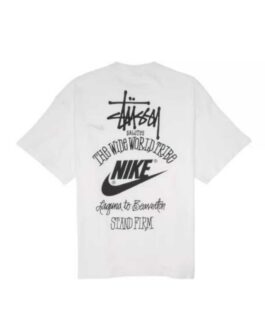 Camiseta Nike x Stussy The Wide World Tribe White