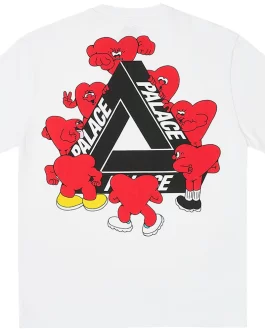 Camiseta Palace Tri-Hearts White